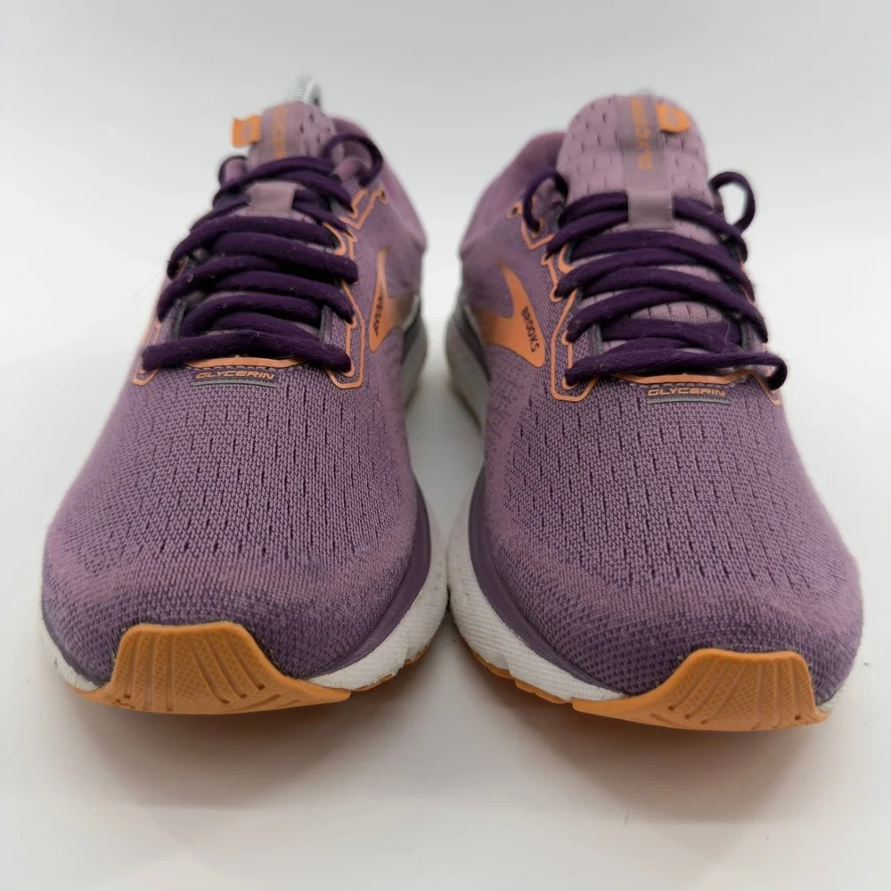 Brooks Glycerin 18 Womens Running Shoes Purple Copper Size 10
